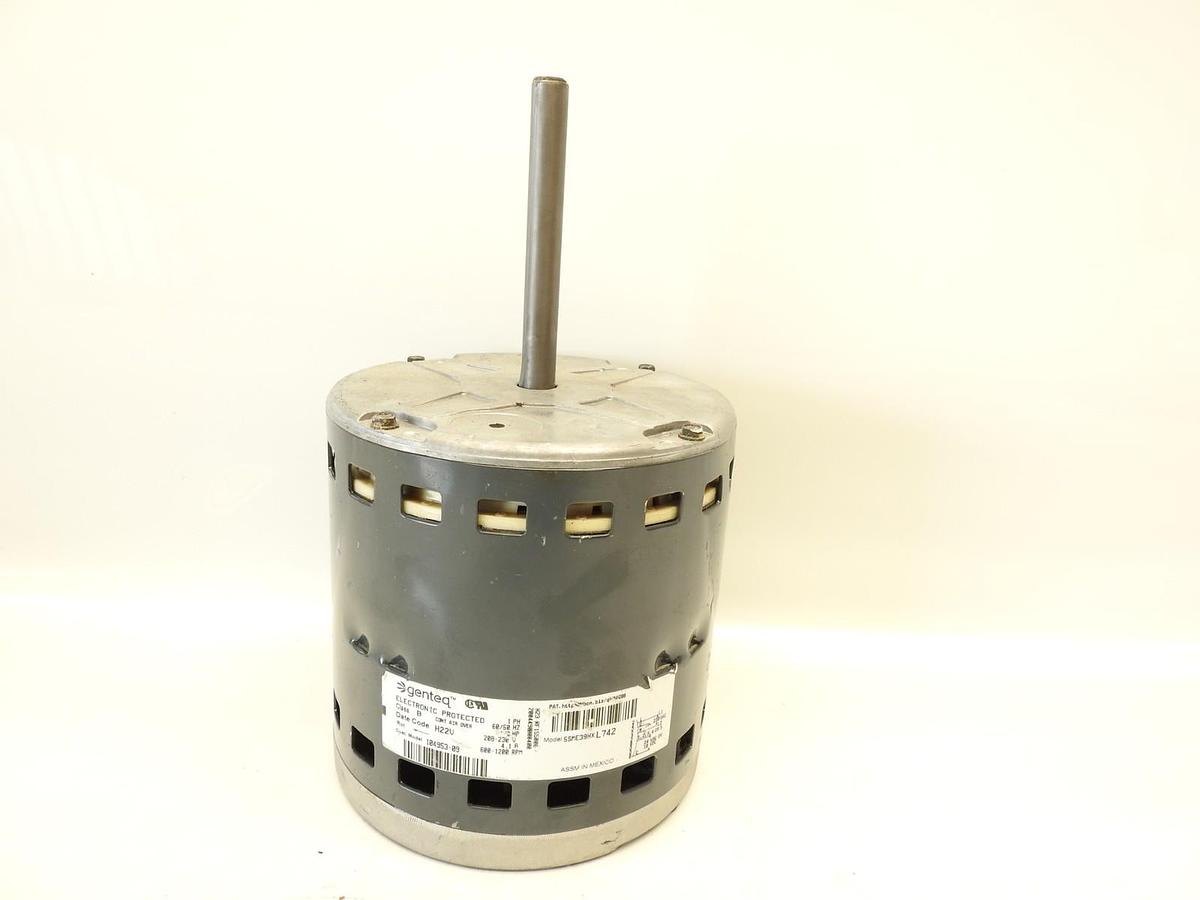 New Genuine GENTEQ BLOWER MOTOR 5SME39HXL742 1PH 1/2HP 208-230V 600-1200RPM