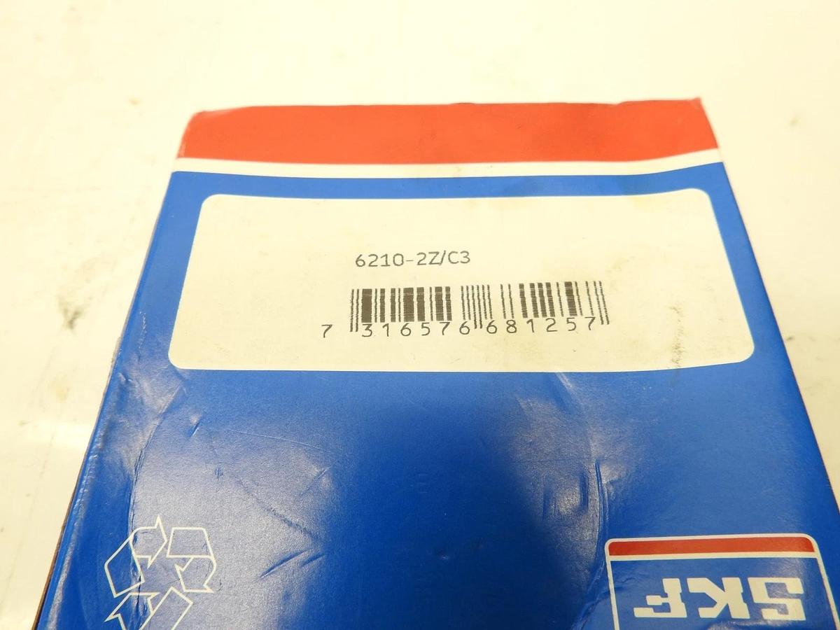 New SKF 6210 2ZJEM Deep Groove Ball Bearing