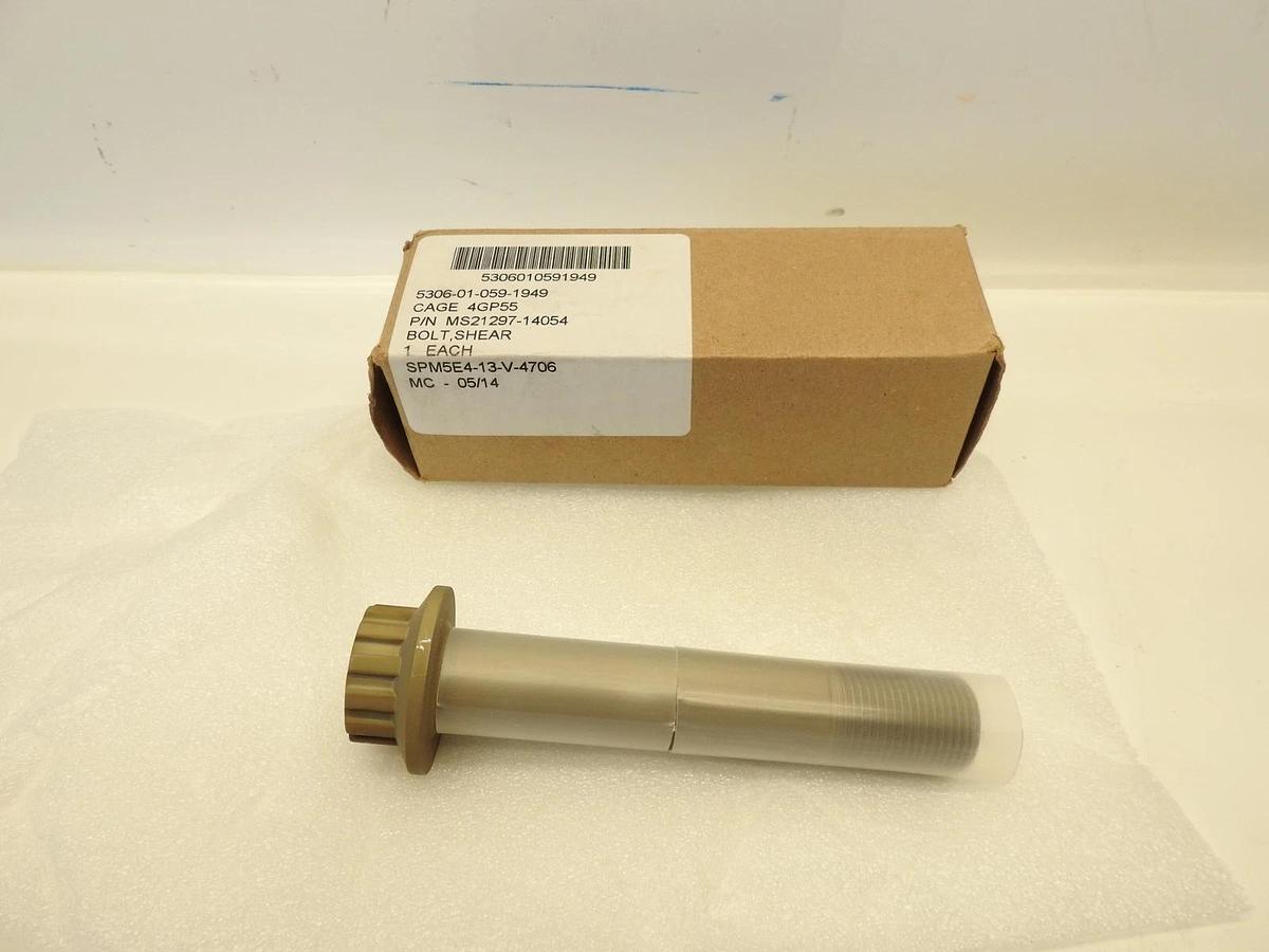 New  Aerospace Aircraft Bolt 5306-01-059-1949 MS21297-14054  SPM5E4-13-V-4706 53