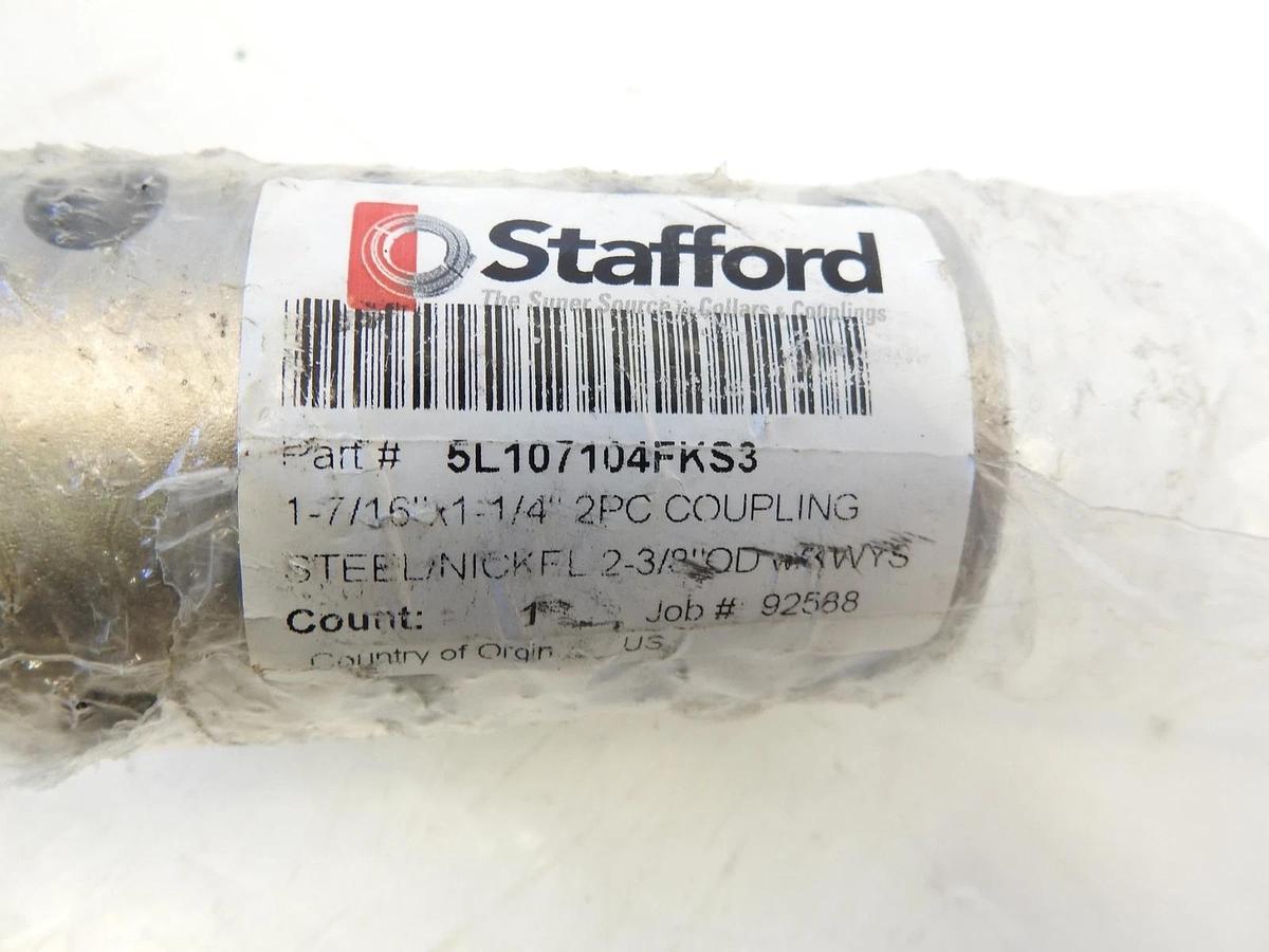 STAFFORD TWO-PIECE SPLIT CLAMP-TYPE RIGID SHAFT COUPLINGS 5L107104FKS3
