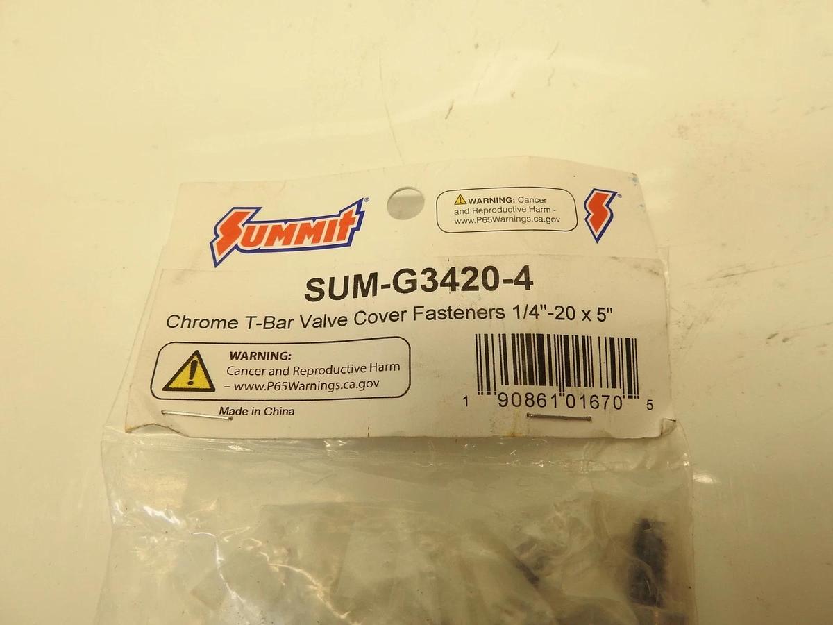 Summit Racing™ Chrome Valve Cover Wing Nuts SUM-G3420-4