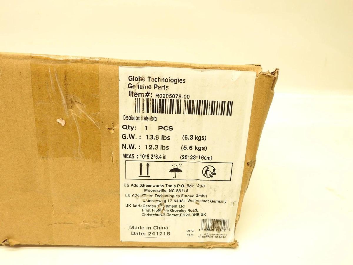 New Genuine Greenworks R0205078-00 Blade Motor
