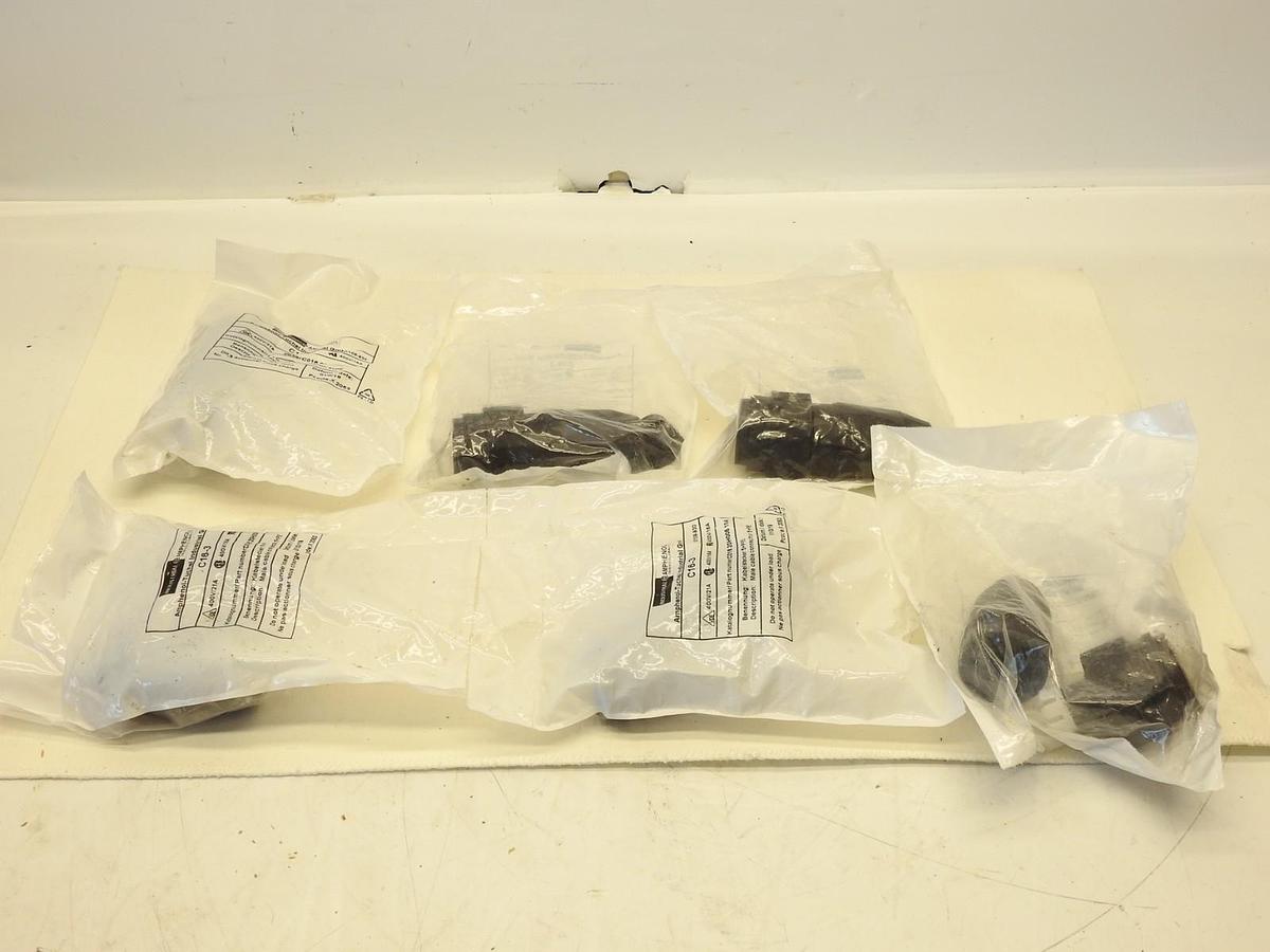 Lot of 6 Amphenol C016-20H005-104-2 Male Cable Connector 5+pe