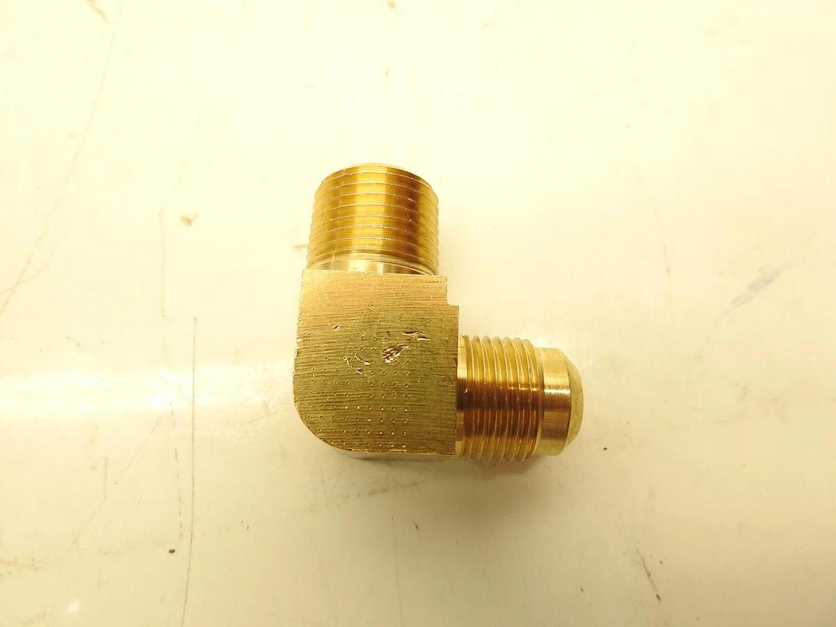 Lot Of 10 PARKER 249F-8-8 Male Elbow 45 deg.,Brass,Flare