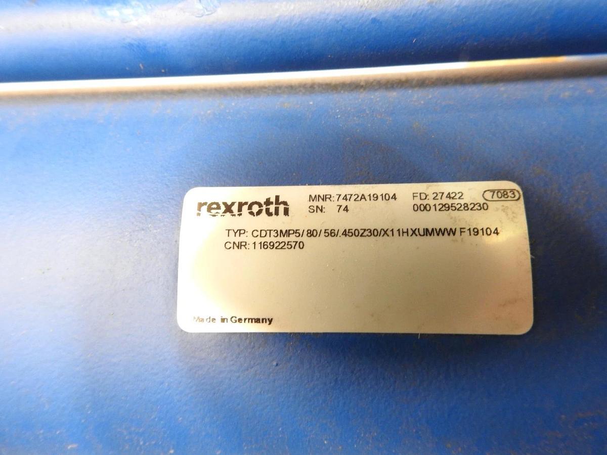 New Oem Bosch Rexroth Hydraulic Cylinder 7472A19104 CDT3MP5 CDT3MP5/80/56/450Z30