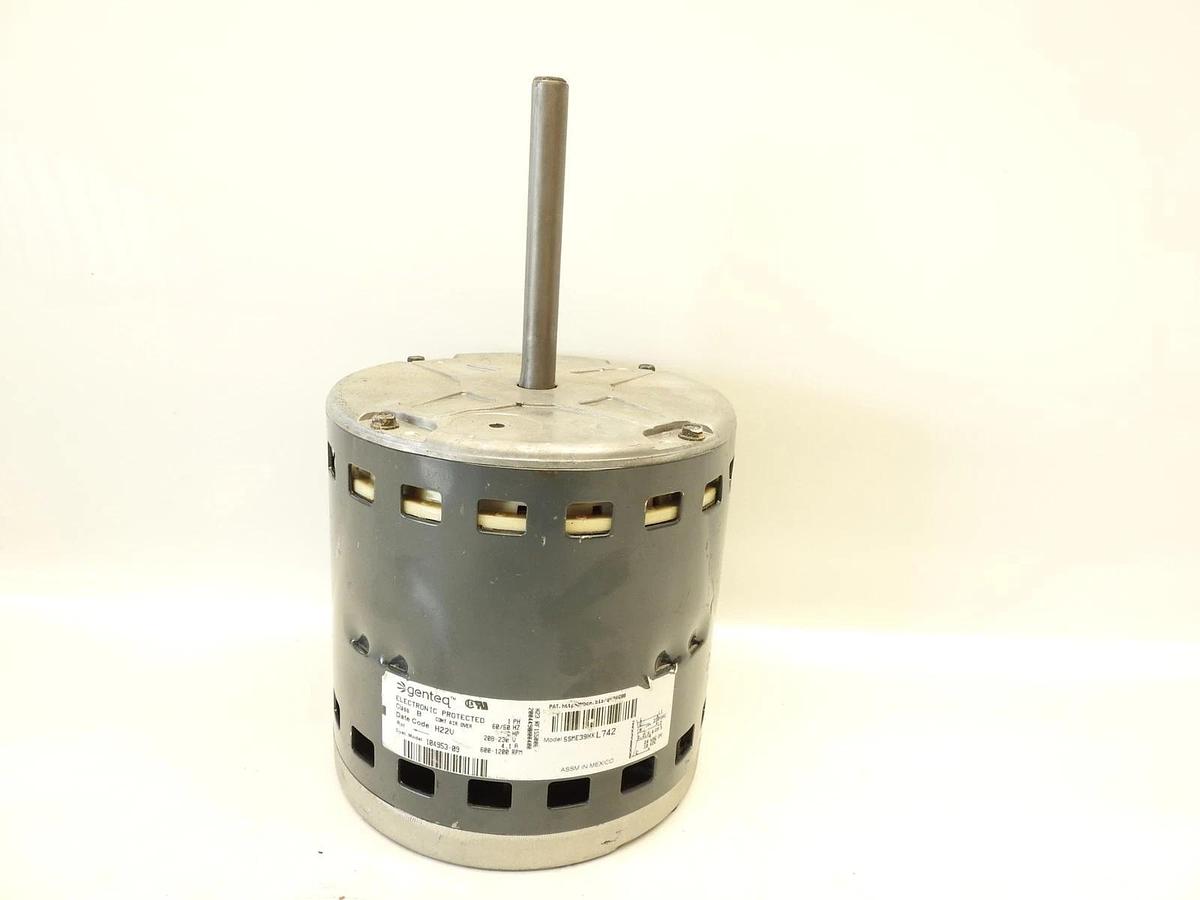 New Genuine GENTEQ BLOWER MOTOR 5SME39HXL742 1PH 1/2HP 208-230V 600-1200RPM