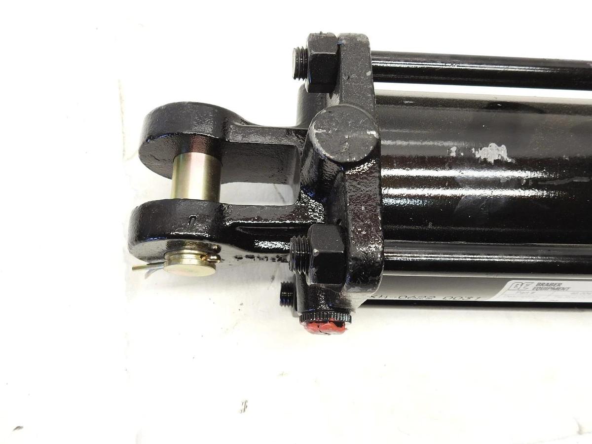 New Genuine Braber 46.004.008 Tie-Rod Hydraulic Cylinder 4” Bore 1.25” Rod 8” St