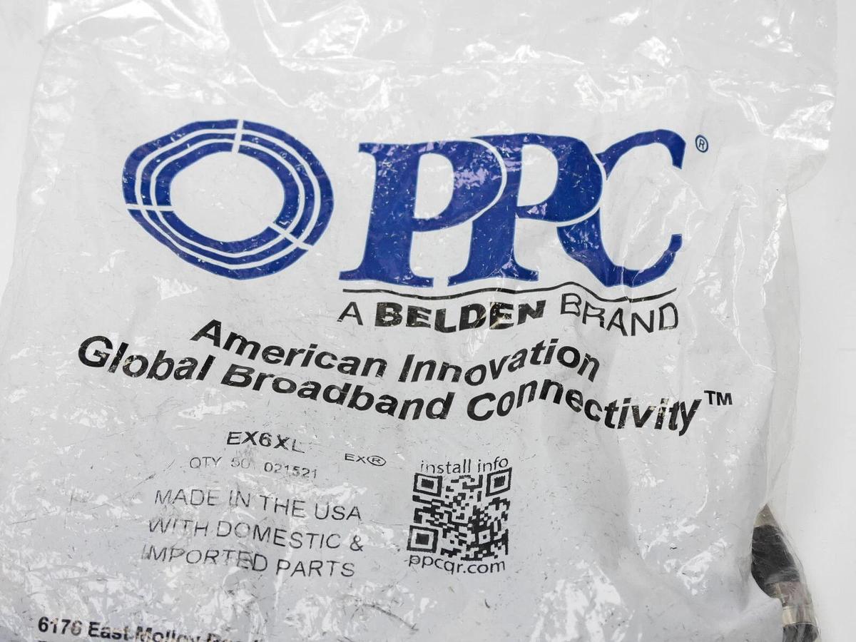 (BAG of100) PPCEX6XLPLUS RG6 Universal Compression Connectors - Free Shipping