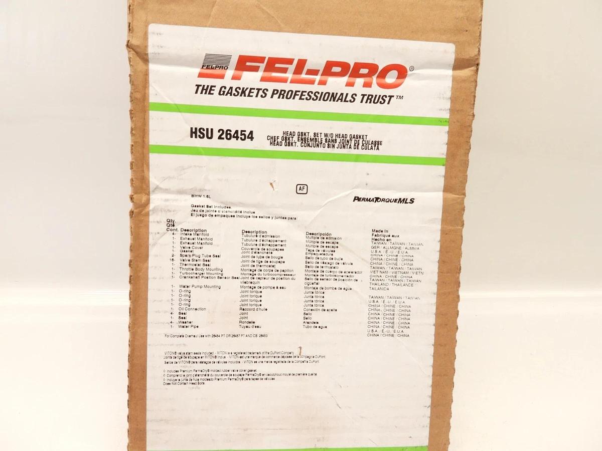 New Engine Cylinder Head Set Fel-Pro HSU 26454 fits 07-12 Mini Cooper 1.6L-L4