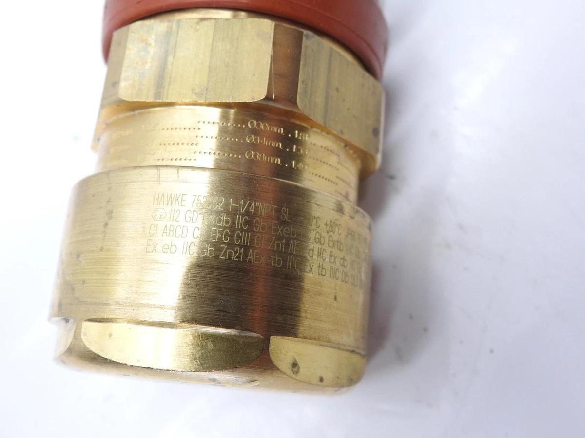 HAWKE INTERNATIONAL TYPE 753 SIZE C2 1-1/4 NPT CABLE GLAND AMERICAN SERIES