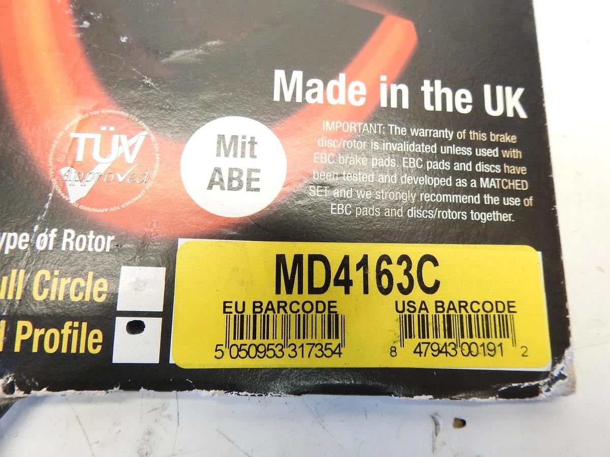 EBC MD4163C Contoured Rear Back Disc Brake Rotor KAWASAKI EX ER 250 300
