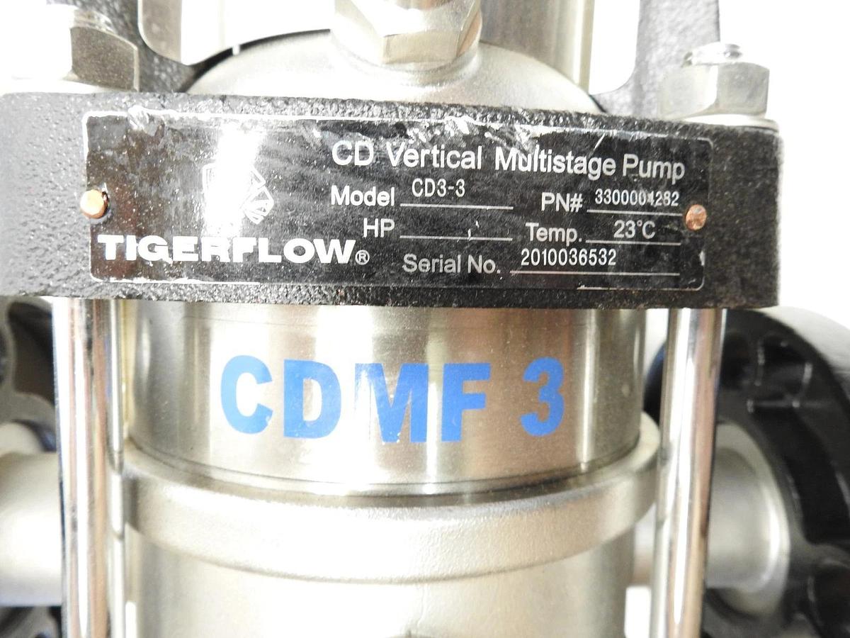 New Genuine Tigerflow CD3-3 (0.75HP) VERTICAL MULTISTAGE PUMP 60Hz 3300004282