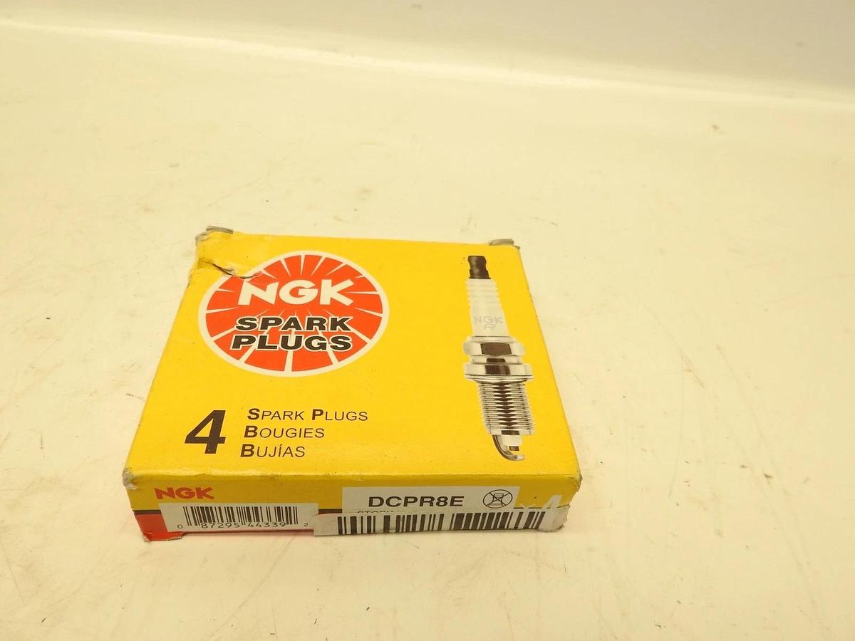 NGK Spark Plug 4339 (4-PACK); DCPR8E 12mm Copper Core Nickel, Flat Seat, HR 8