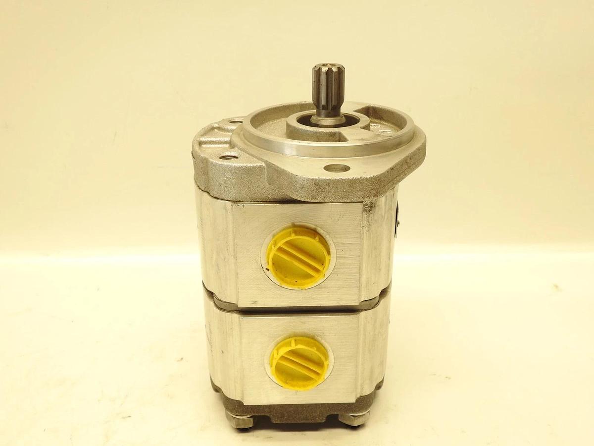 New Genuine Oem Parker 3349121837 Tandem Hydraulic Gear Pump
