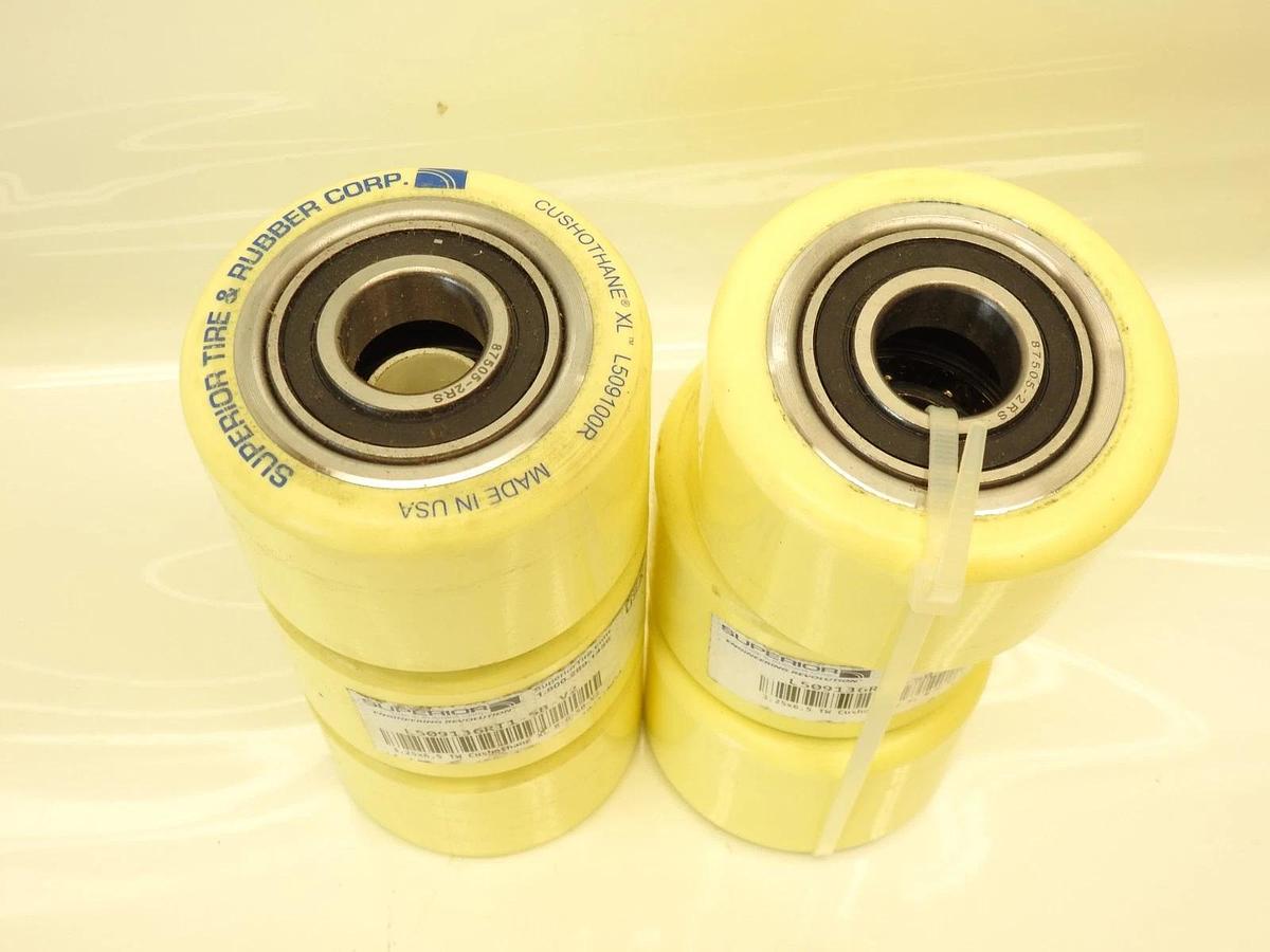 Lot Of 6 Superior Tire & Rubber Corp 3.25"x6.5 " TW Cushothane XL L509136RT1-SB-