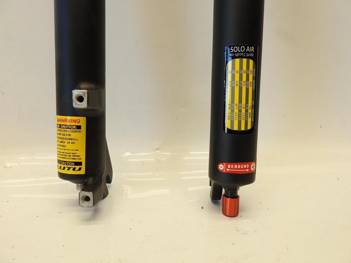 LUTU 26" Air MTB Suspension Fork, Rebound Adjust 28.6mm QR 9mm Travel 120mm