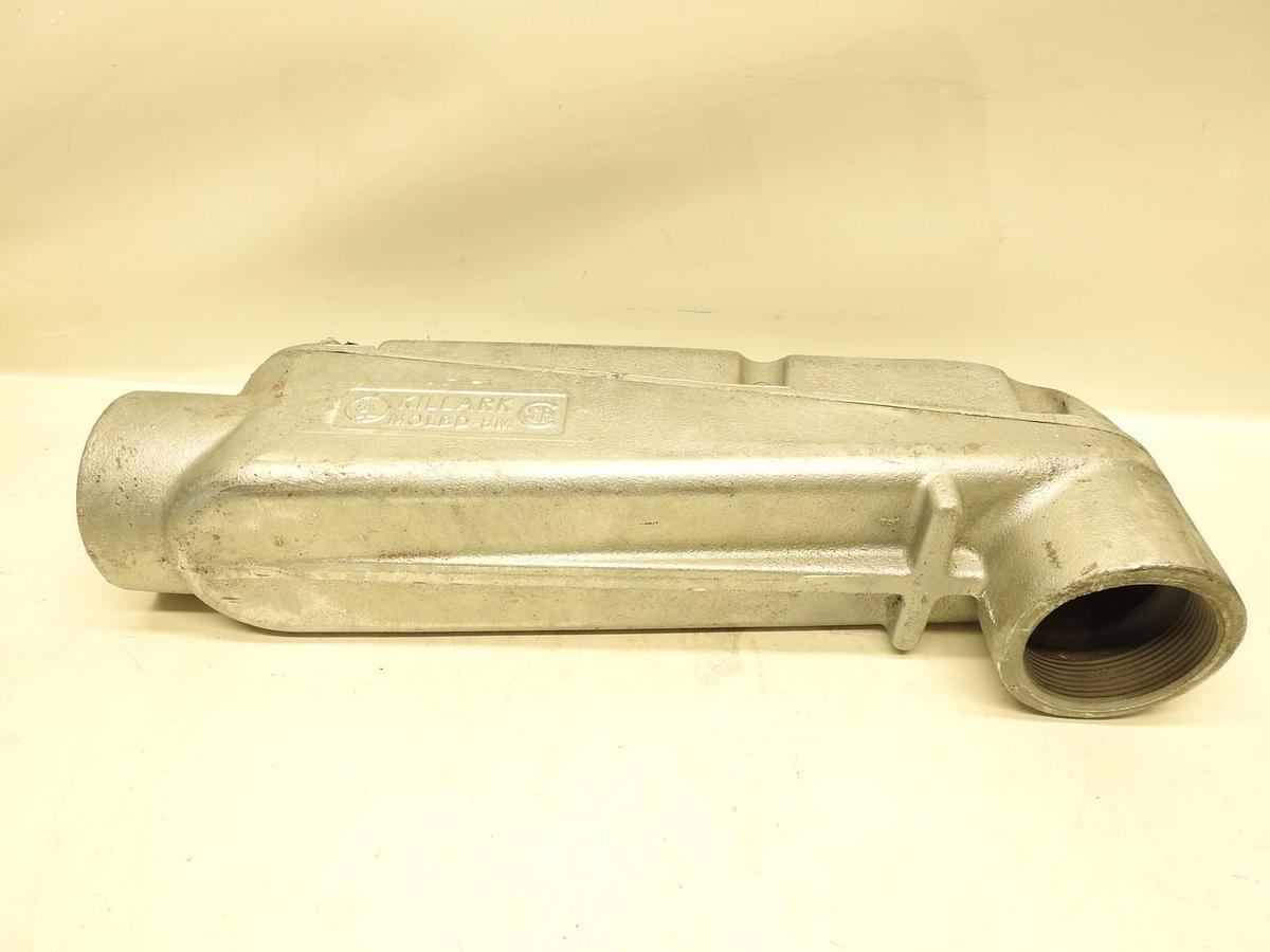 New Hubbel Killark MOLBD-8M - 3" LB Hub, Iron Mogul Conduit Body