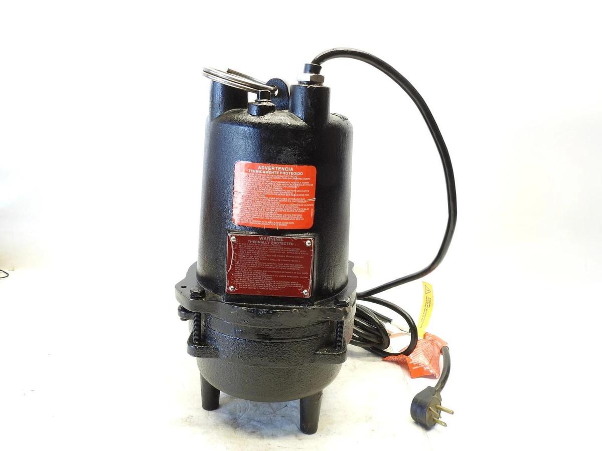 Dayton 4Hu81 1/2 Hp 2" Manual Submersible Sewage Pump 230V