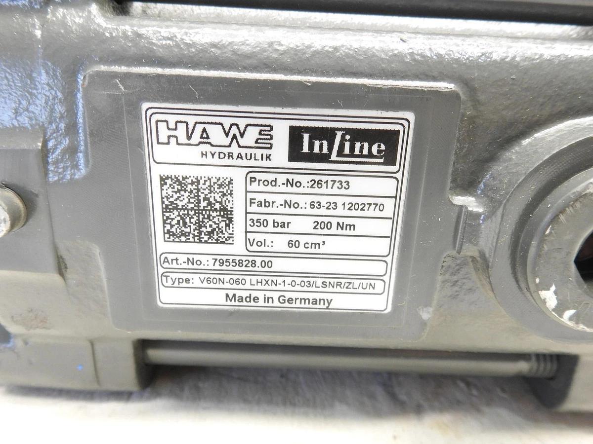 New Genuine Hawe Hydraulik 261733 Axial Piston Pump V60N-060 LHXN-1-0-03/LSNR/ZL