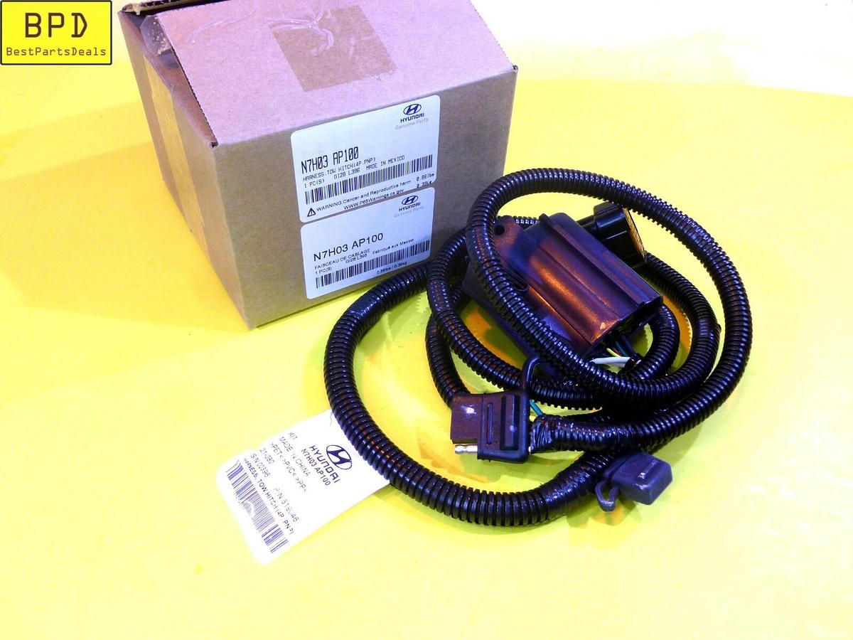 New Oem Hyundai N7H03 AP100 Tow Hitch Electrical Harness 4P, PNP, GI28 L396