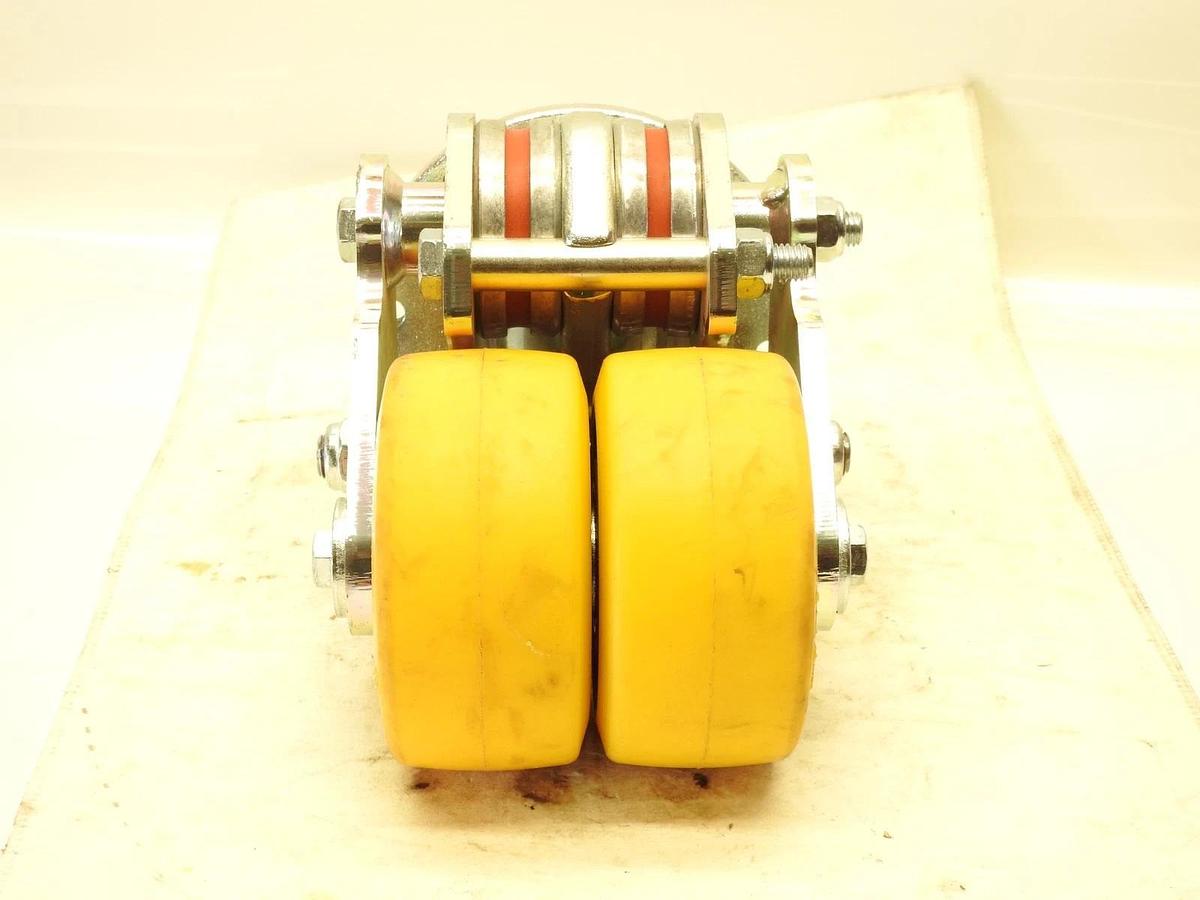 CROWN FORKLIFT PALLET JACK DOUBLE DUAL CASTER WHEEL 847350-640-12-3 51-2023 NEW