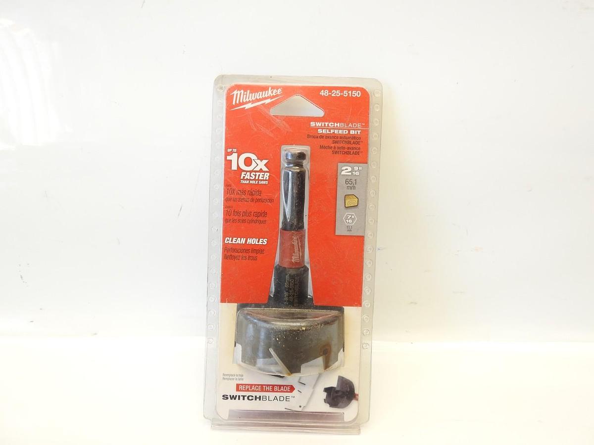 New Oem Milwaukee 2-9/16" Switchblade Selfeed Drill Bit 48-25-5150