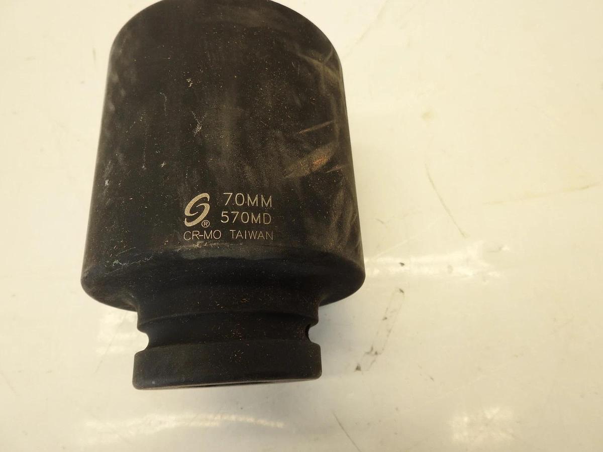 Genius Tools 3/4" Dr. 70mm Impact Socket (CR-Mo) - 645270