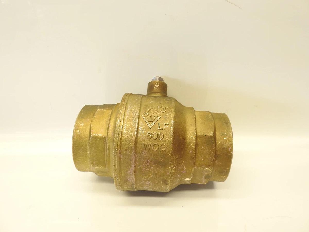 RB 3 in Brass Ball Valve CW510L LF DN 80 PN16 600 WOG