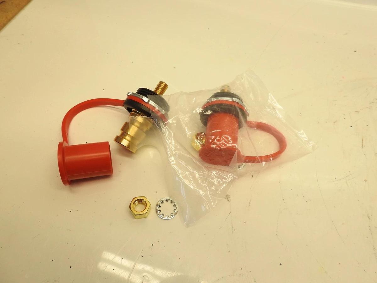 2Pk Remote Jumper Battery Terminal Positive Power Junction Charging Post 3/8" St