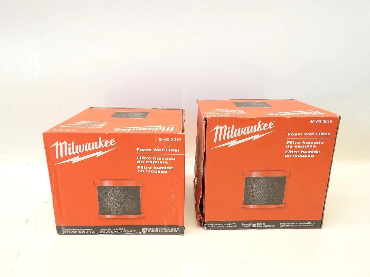 Lot Of 2 Oem Milwaukee 49-90-2015 Foam Wet Filter