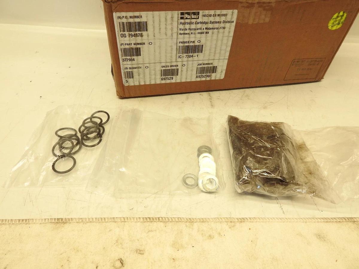 Lot Of 5 New Oem Parker 322904 Flow Control valve IC-7304-1  Hydraulic Valve Man