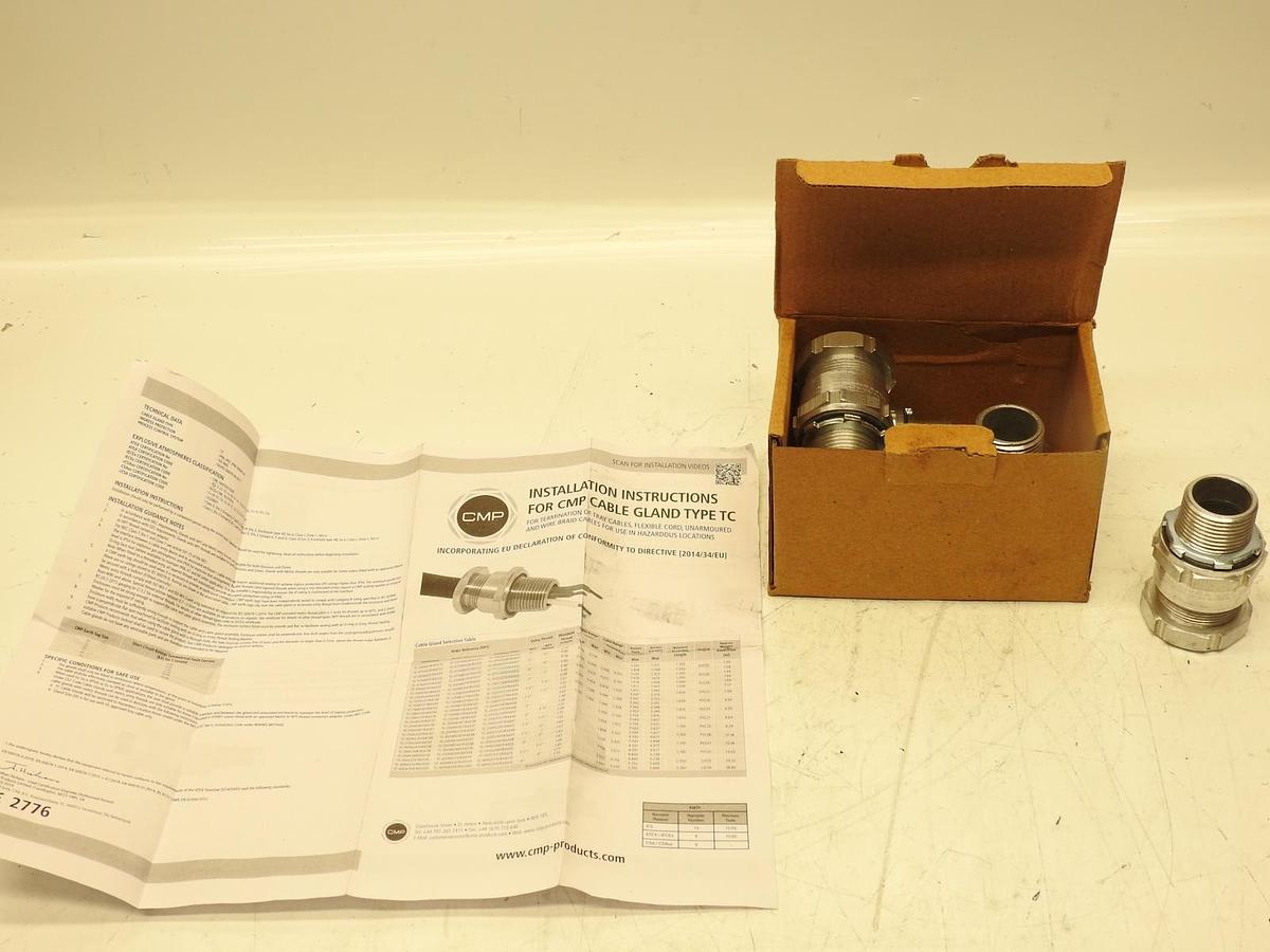 Lot Of 5 Appleton CMP-1 3/4"NPT Cable Connectors