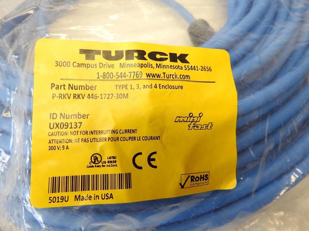 TURCK P-RKV 446-1727-30M / PRKVRKV446172730M (BRAND NEW)
