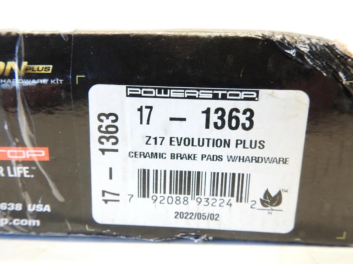 Power Stop 17-1363 Z17 Evolution Plus Disc Brake Pads for Kit Set Braking hg