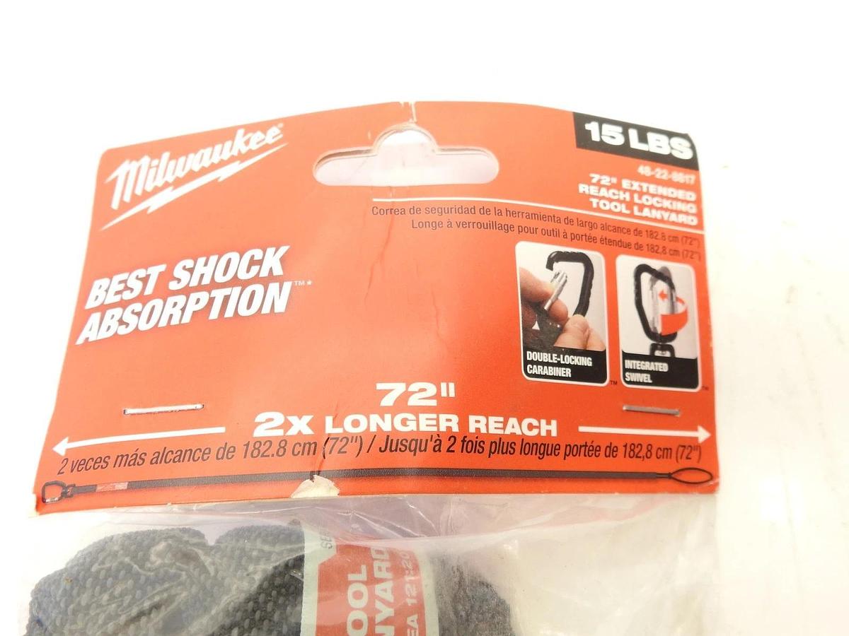 Milwaukee 15 lbs. 72 in. Extended Reach Locking Tool Lanyard