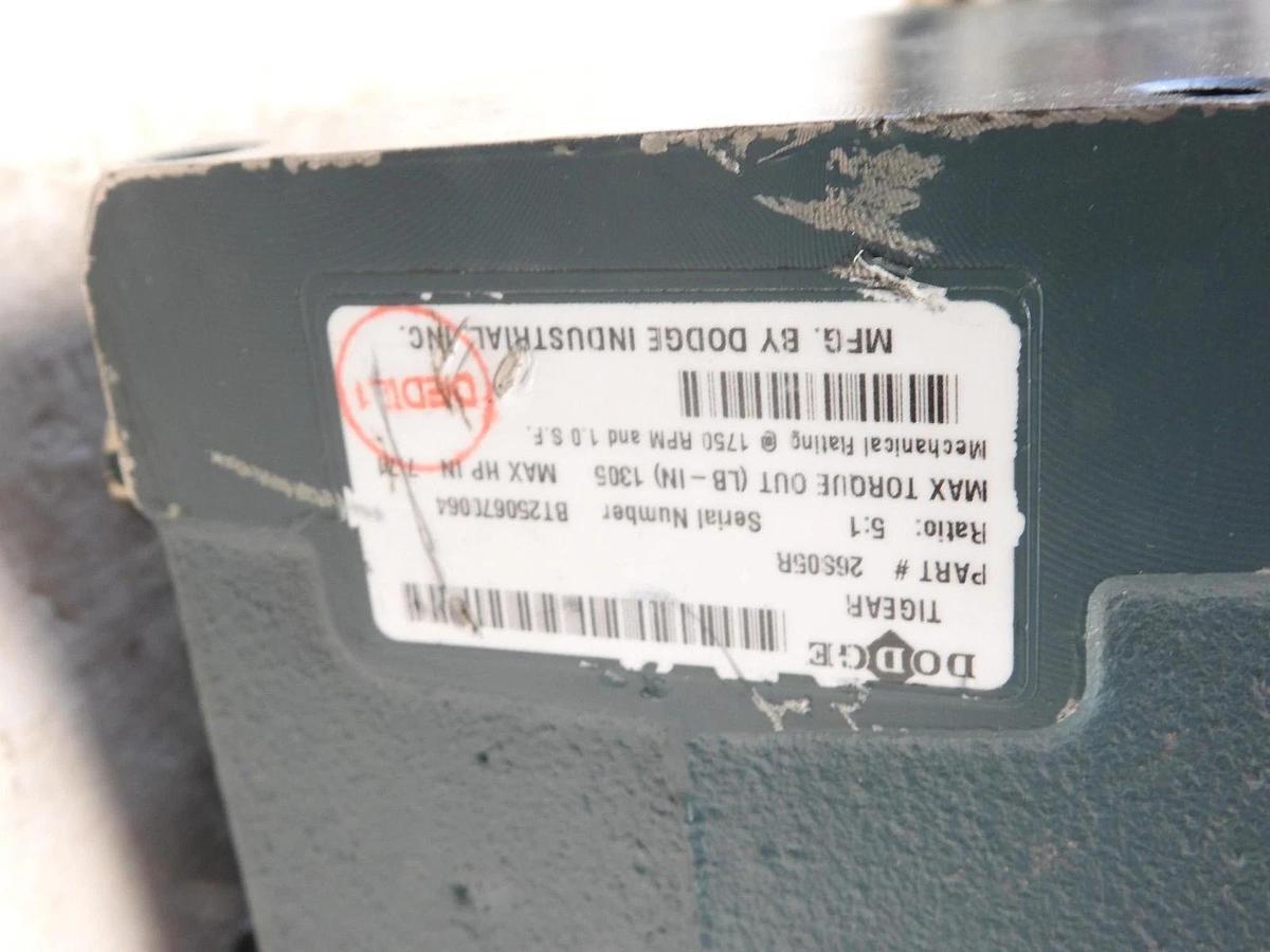 New Oem Dodge 26S05R Tigear 2 Right Angle Gear Reducer 5:1