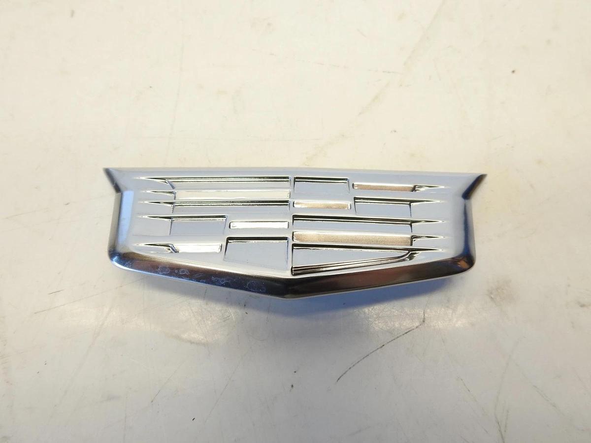 2Pk Car Side Fender Emblem Sticker Rear Badge Silver For Cadillac ATS CTS DTS SR