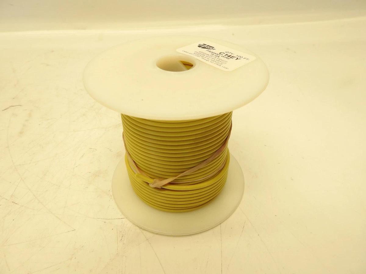 Carquest C14EY Primary Wire - Yellow - 14 Gauge AWG 100' Feet