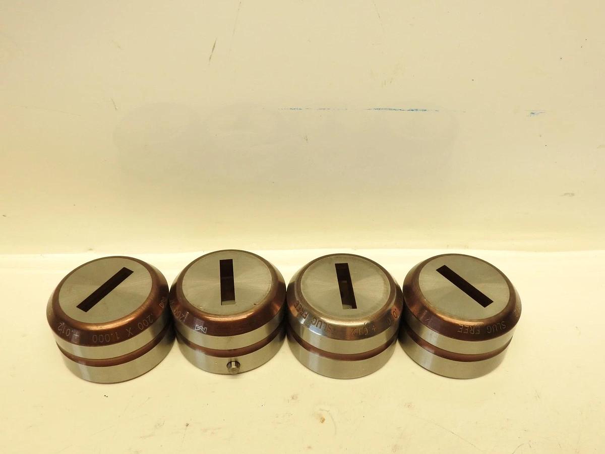 Lot Of 4 200 X 1.000 +.012 SLUG FREE Punch Press Die Tooling