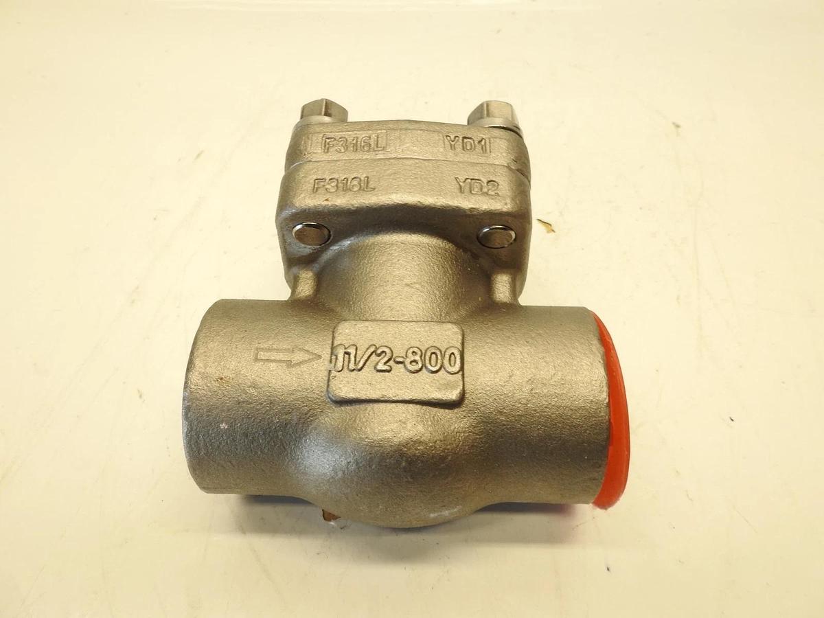 Sharpe Class 800 Series 24836 F316L Stainless Steel Piston Check Valve 1-1/2"