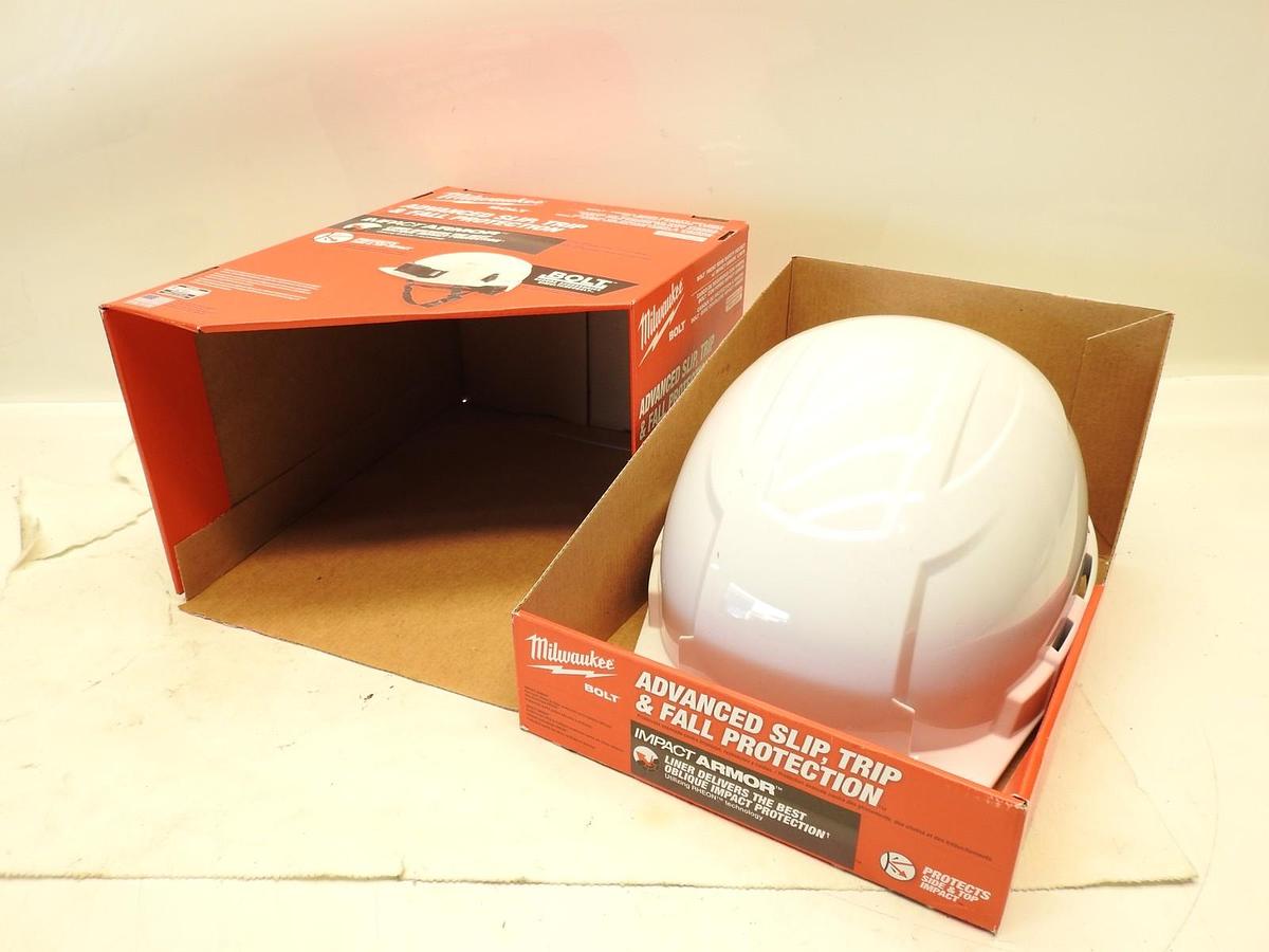 New Milwaukee Bolt Hardhat Blue Construction Safety Helmet With Liner 50-73-1321