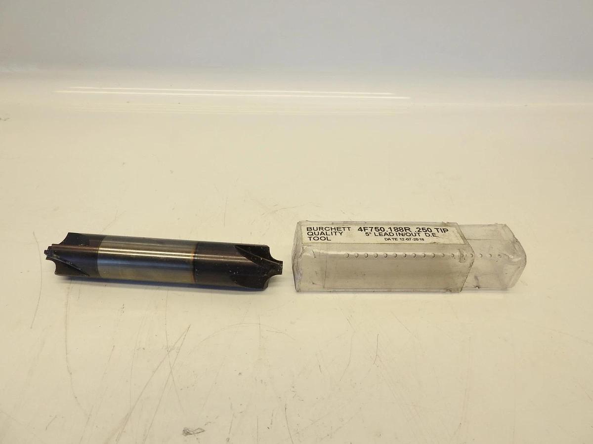 Burchett Quality Tool 4F750.188R.250 TIP 5 Degree Lead In/Out