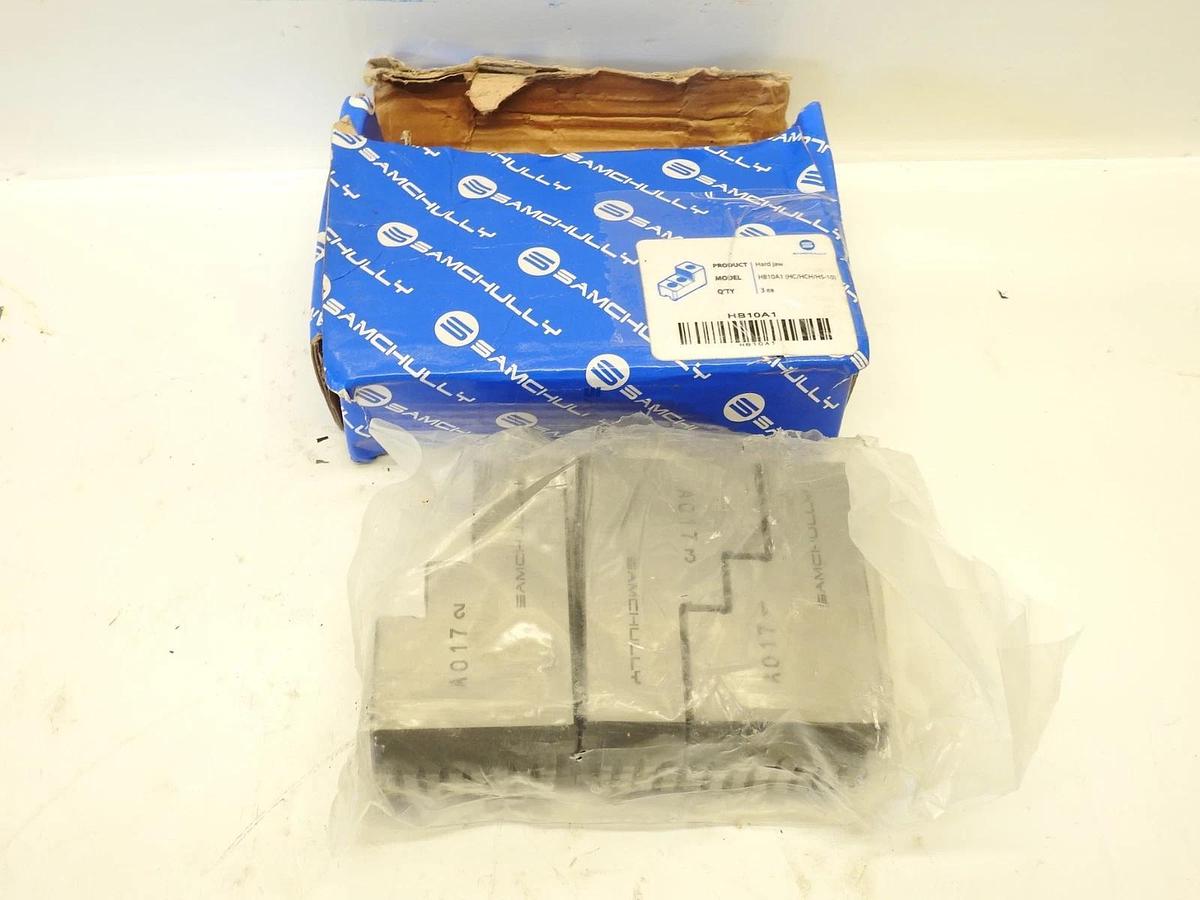 SAMCHULLY HB10A1 Hard Lathe Chuck Jaw: Top 54 mm OAH, 99.5 mm OAL, 2 Step, Steel
