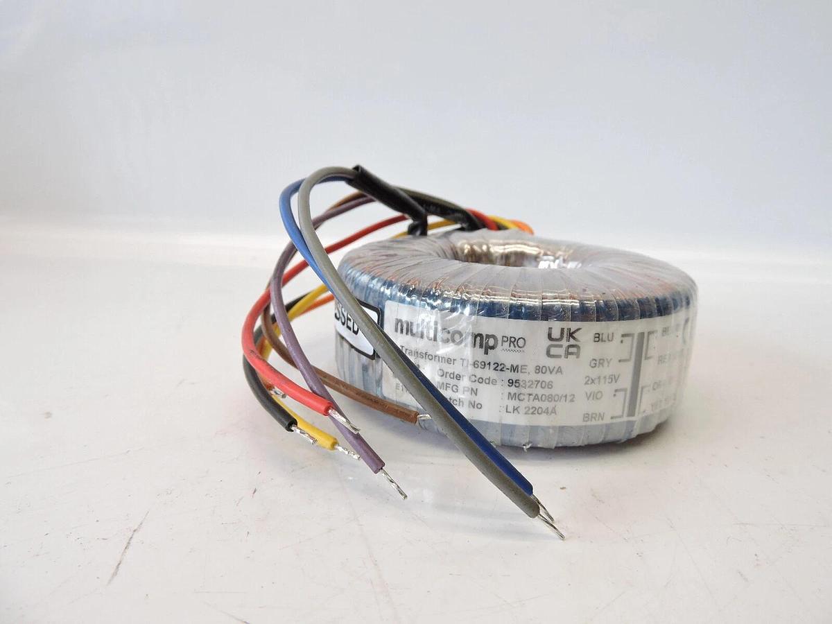 TRANSFORMER 80VA 2X 12V TRANSFORMERS TOROIDAL - GG85578