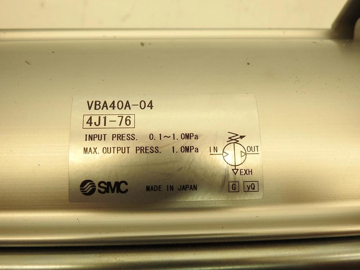 Smc VBA40A-04 Booster Regulator 0.1-1mpa 1/2in Npt