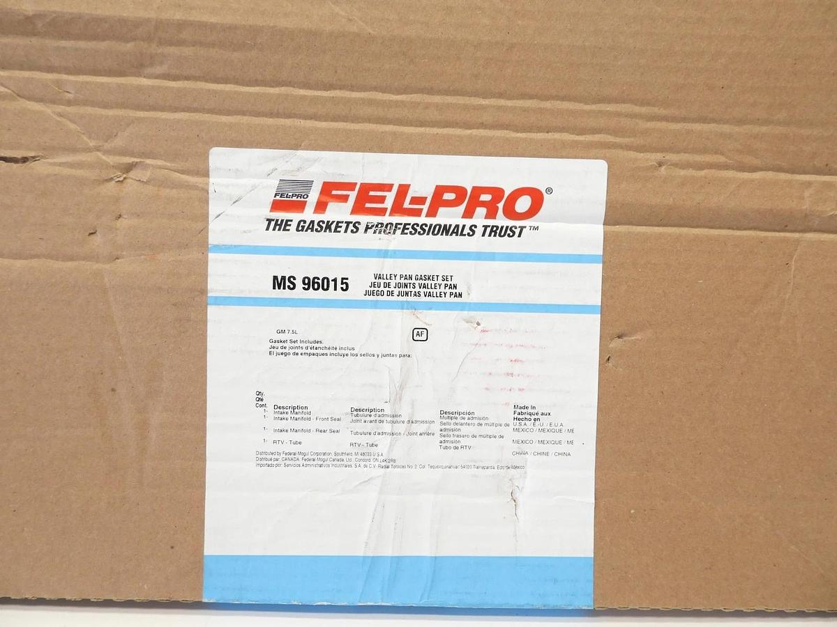 FEL-PRO MS96015 Valley Pan Gasket Kit of Embossed Metal - Fits Oldsmobile V8