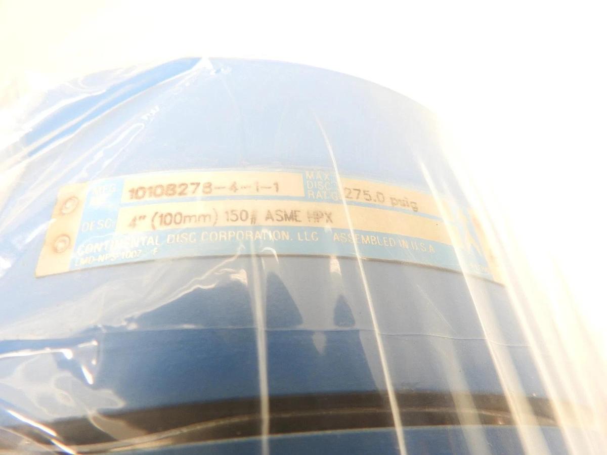 New Continental Disc Corporation Disc Holder 10108276-4-1-1 4" 100mm 250# ASME H