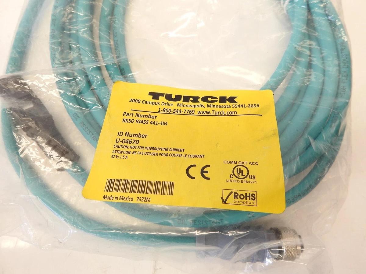 New Turck U-04670 RKSD RJ45S 441-4M