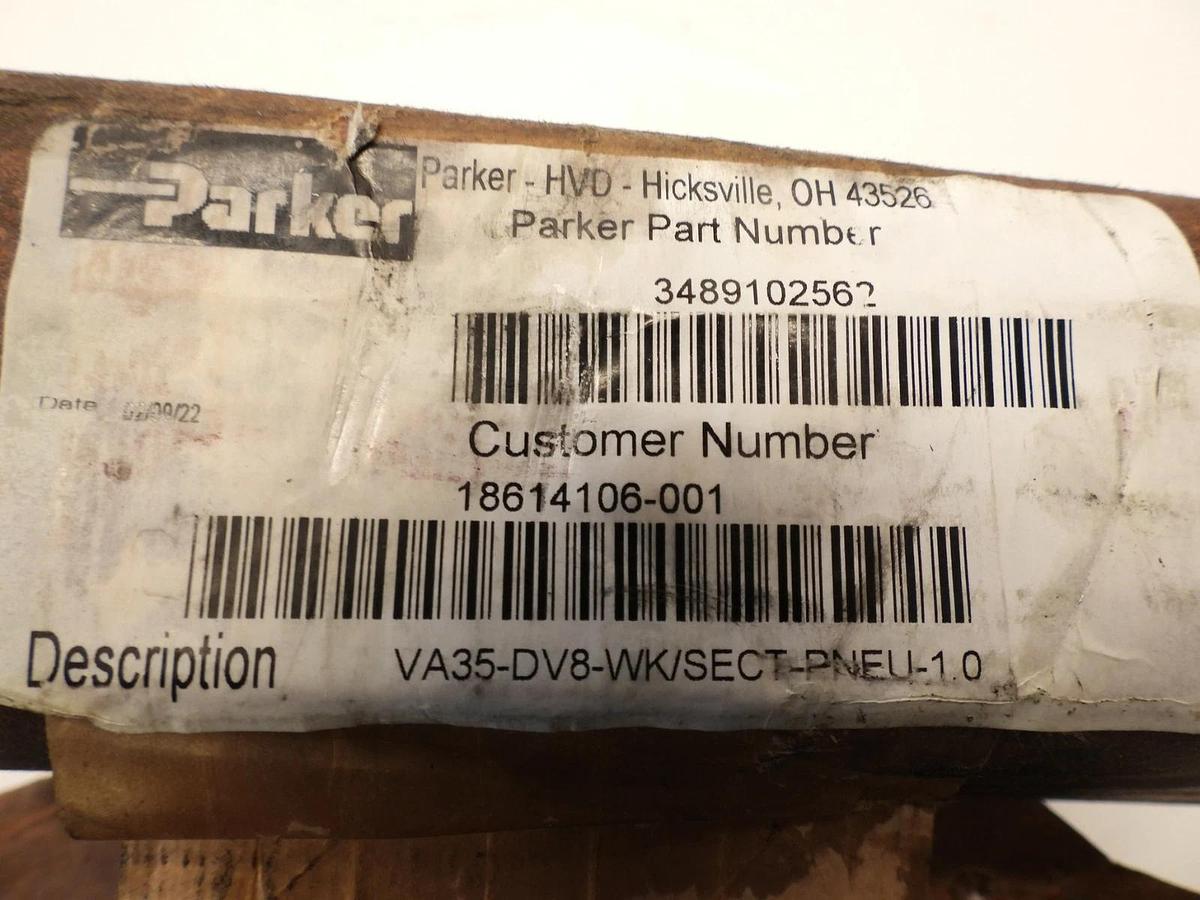 New Genuine Parker VA35-DV8-WK/Sect-PNEU-10 3489102562 Hydraulic Valve