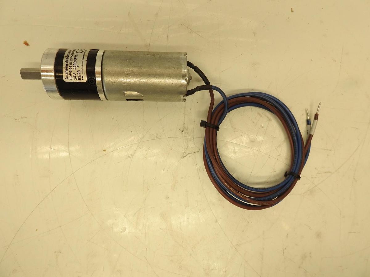 ANAHEIM BALL BEARING PLANETARY GEARBOX REDUCTION MOTOR BDPG-36-57-24V-4200-R14